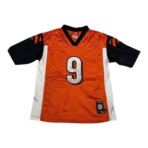 Cincinnati Bengals Football Jersey Boys Youth Large Orange NFL Reebok Palmer 9